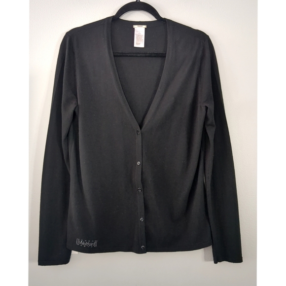 Sold Wolford Crystal Logo Merino Cardigan - Picture 1 of 5